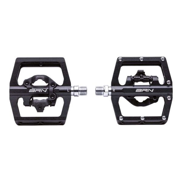 PEDALI BRN FLAT ALLOY CNC DUAL FUNCTION NERI